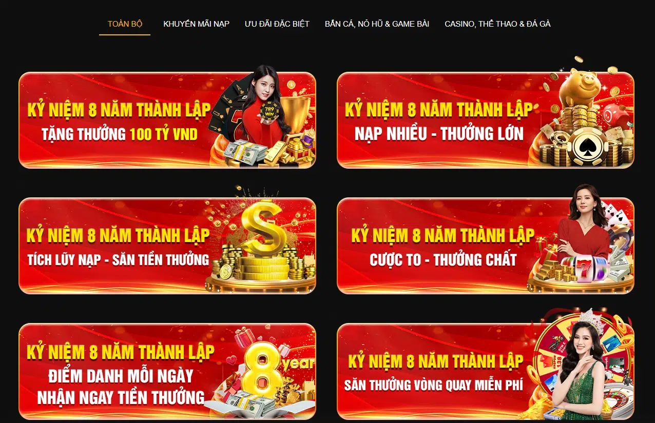 chuong trinh khuyen mai tai 789win