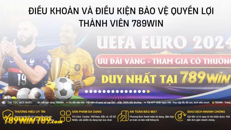 Điều khoản và điều kiện bảo vệ quyền lợi thành viên 789WIN