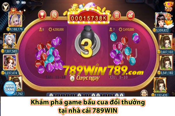 Khám phá game bầu cua đổi thưởng tại nhà cái 789WIN 